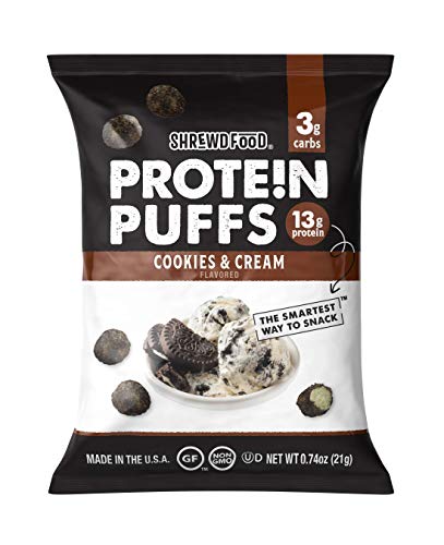 Low Carb Protein Puffs Cookies and Cream 8 Pack