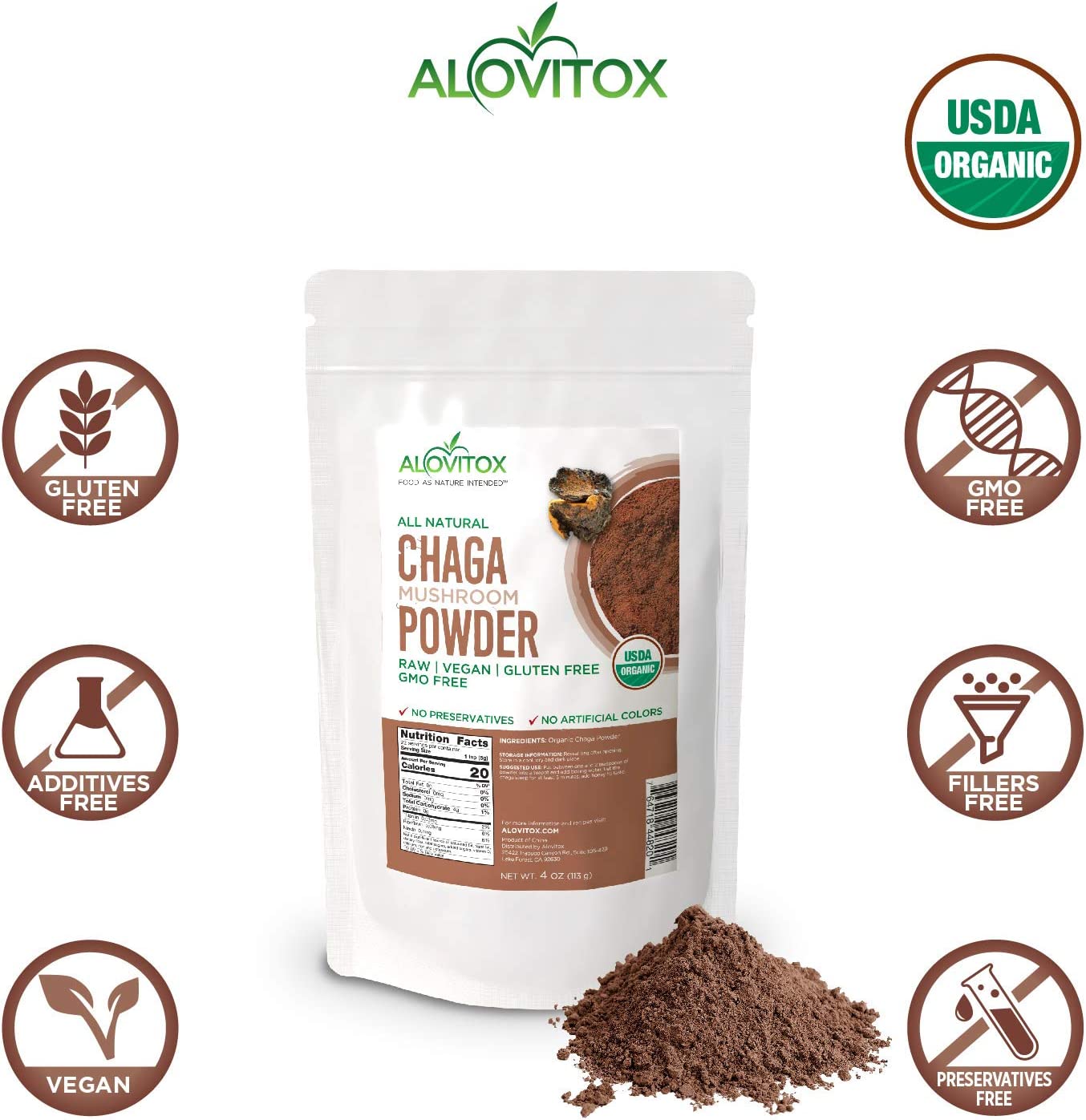 Organic Chaga Mushroom Powder – Vibrant Natural Market