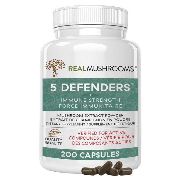 5 Defenders Organic Mushroom Extract Blend